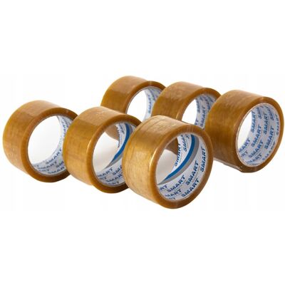 Taśma Pakowa SMART Transparent Kauczuk Naturalny (SOLVENT) 48/132y - 6 szt. Taśma Pakowa SMART Transparent Kauczuk Naturalny (SOLVENT) 48/132y - 6 szt.