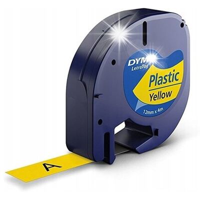 Inny producent Taśma plastikowa do drukarek 12mmx4m żółty S0721620 Inny producent Taśma plastikowa do drukarek 12mmx4m żółty S0721620