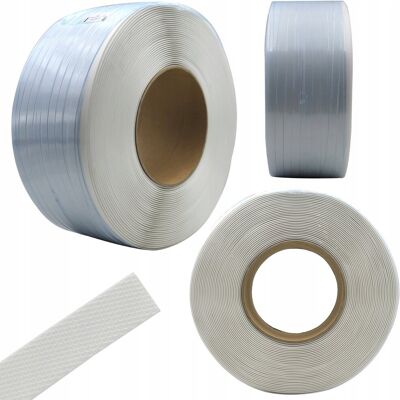 Fixem Taśma Spinająca Pp Biała Do Bandowania Pakowania Paczek Palet 16Mm 2000M Fixem Taśma Spinająca Pp Biała Do Bandowania Pakowania Paczek Palet 16Mm 2000M