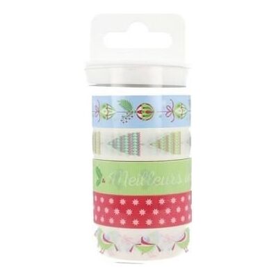 Inny producent Taśmy maskujące z klasycznymi świątecznymi wzorami w pastelowych kolorach Inny producent Taśmy maskujące z klasycznymi świątecznymi wzorami w pastelowych kolorach
