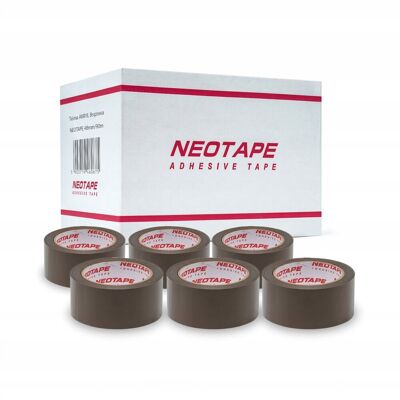 Neopak Taśmy Pakowe Klejące Samoprzylepne AKRYLOWA Brąz 48mm/90m NEOTAPE 72szt. Neopak Taśmy Pakowe Klejące Samoprzylepne AKRYLOWA Brąz 48mm/90m NEOTAPE 72szt.