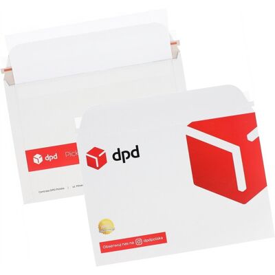 ZDTRADING Tekturowe Kurierskie koperty DPD 335x235 mm zestaw 100 sztuk format A4/C4 ZDTRADING Tekturowe Kurierskie koperty DPD 335x235 mm zestaw 100 sztuk format A4/C4