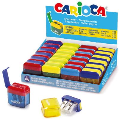 Temperówka podwójna z małym pojemnikiem CARIOCA Temperówka podwójna z małym pojemnikiem CARIOCA
