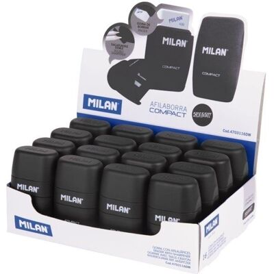 Temperówko - gumka Compact Shadow (16szt) MILAN Temperówko - gumka Compact Shadow (16szt) MILAN