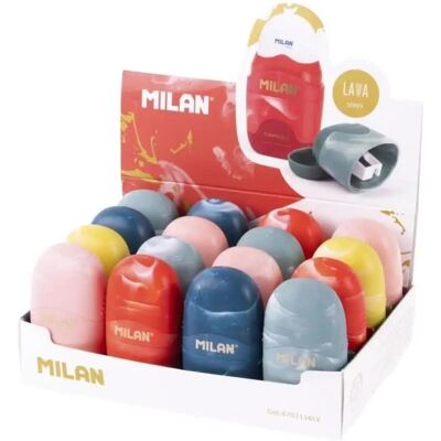 Inny producent Temperówko - gumka Lava (16szt) MILAN Inny producent Temperówko - gumka Lava (16szt) MILAN