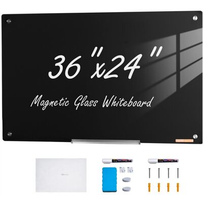 Vevor Magnetyczna Szklana Tablica Suchościeralna 90x60cm Bezramowa Mocna Vevor Magnetyczna Szklana Tablica Suchościeralna 90x60cm Bezramowa Mocna