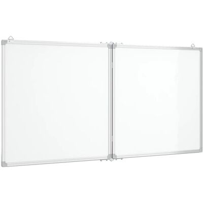 vidaXL Tablica magnetyczna, składana, 120x60x1,7 cm, aluminiowa vidaXL Tablica magnetyczna, składana, 120x60x1,7 cm, aluminiowa