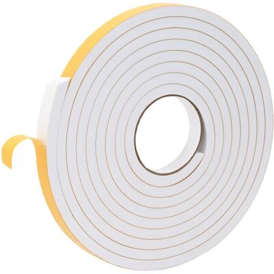 vidaXL Taśma samoprzylepna z pianki 10 pcs Biały 15mm x 5m Pianka CR vidaXL Taśma samoprzylepna z pianki 10 pcs Biały 15mm x 5m Pianka CR