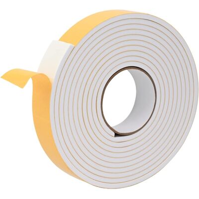 vidaXL Taśma samoprzylepna z pianki 10 pcs Biały 40mm x 5m Pianka CR vidaXL Taśma samoprzylepna z pianki 10 pcs Biały 40mm x 5m Pianka CR