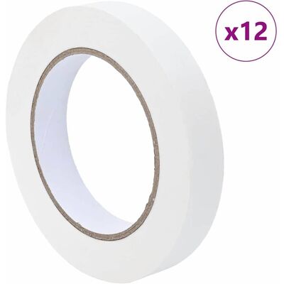 vidaXL Taśmy Maska Malarska 12 pcs Biały 19 mm x 50 m Papier vidaXL Taśmy Maska Malarska 12 pcs Biały 19 mm x 50 m Papier
