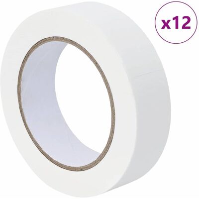 vidaXL Taśmy Maska Malarska 12 pcs Biały 30mm x 50m Papier vidaXL Taśmy Maska Malarska 12 pcs Biały 30mm x 50m Papier