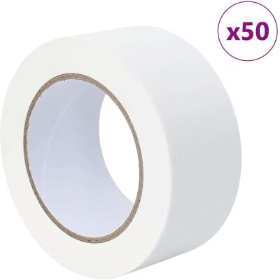 vidaXL Taśmy Maska Malarska 50 pcs Biały 50mm x 50m Papier vidaXL Taśmy Maska Malarska 50 pcs Biały 50mm x 50m Papier