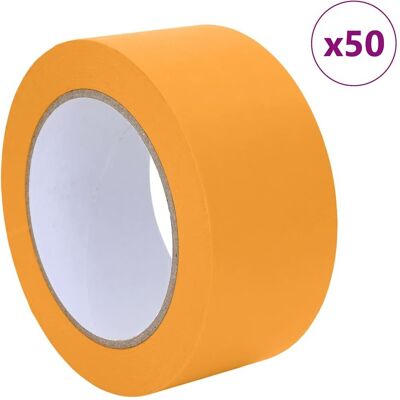 vidaXL Taśmy Maska Malarska 50 pcs Żółty 50mm x 50m Papier vidaXL Taśmy Maska Malarska 50 pcs Żółty 50mm x 50m Papier