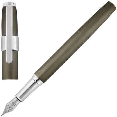 CERRUTI 1881 Wieczne Pióro Block Brushed Gun CERRUTI 1881 Wieczne Pióro Block Brushed Gun