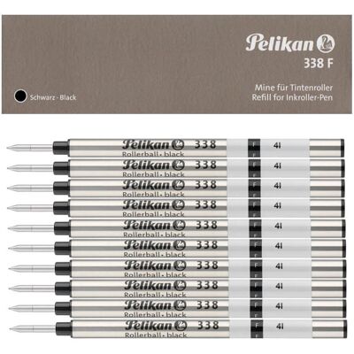 Wkład do pióra kulkowego czarny 338 F PELIKAN 10szt Wkład do pióra kulkowego czarny 338 F PELIKAN 10szt