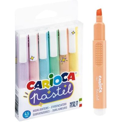 Zakreślacz Carioca Pastel 6 Ko Zakreślacz Carioca Pastel 6 Ko