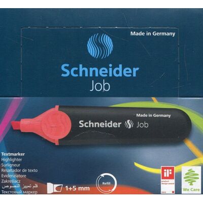 Schneider Zakreślacz, czerwony, 10 sztuk Schneider Zakreślacz, czerwony, 10 sztuk