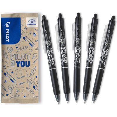 Zestaw Automatyczne Wymazywalne Pióro Kulkowe 5x Pilot Frixion Clicker Ball 0,7 Czarny Zestaw Automatyczne Wymazywalne Pióro Kulkowe 5x Pilot Frixion Clicker Ball 0,7 Czarny