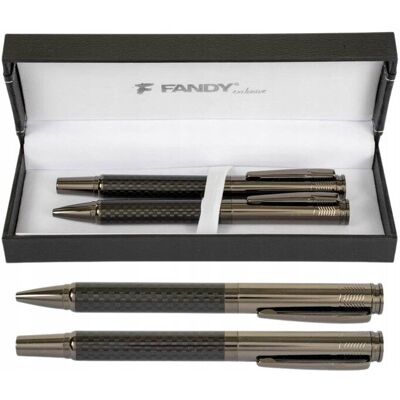FANDY Zestaw Długopis+Roller czarny do biura, Prestige FANDY Zestaw Długopis+Roller czarny do biura, Prestige