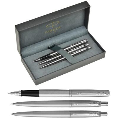 Zestaw Parker JOTTER stalowy CT pióro+długopis+ ołówek Zestaw Parker JOTTER stalowy CT pióro+długopis+ ołówek