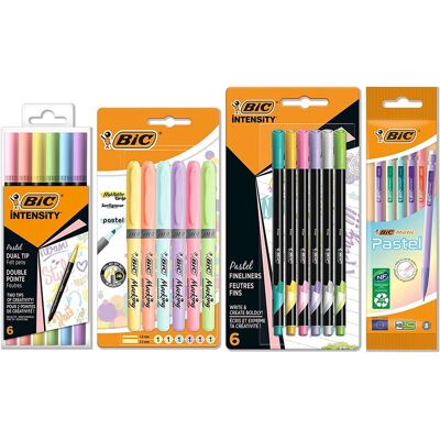 Zestaw Piśmienniczy 23 Elementy Pastel BIC Zestaw Piśmienniczy 23 Elementy Pastel BIC