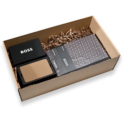 Nuevents Zestaw prezentowy – powerbank boss, brelok boss, notes boss, kartka Nuevents Zestaw prezentowy – powerbank boss, brelok boss, notes boss, kartka