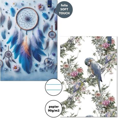 Bee-bee Zeszyt A4/32K linia 90g Boho (6szt) Bee-bee Zeszyt A4/32K linia 90g Boho (6szt)