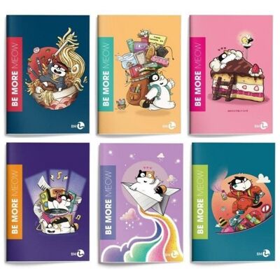 Koh-I-Noor Zeszyt A4/36K linia Be More Meow (10szt) Koh-I-Noor Zeszyt A4/36K linia Be More Meow (10szt)