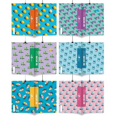 Koh-I-Noor Zeszyt A4/96K kratka Be More Pop (10szt) Koh-I-Noor Zeszyt A4/96K kratka Be More Pop (10szt)