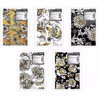 Ziemia Obiecana Zeszyt A5/60K linia Flowers Gold brokat (10szt) Ziemia Obiecana Zeszyt A5/60K linia Flowers Gold brokat (10szt)