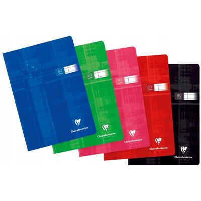 Zeszyt A5 80 kartek w linię Clairefontaine 90 g - 5 sztuk Zeszyt A5 80 kartek w linię Clairefontaine 90 g - 5 sztuk