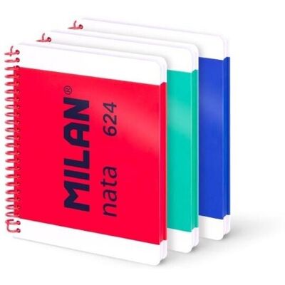 Milan Zeszyt Na Spirali A5/80k Kratka 1918 Mix (3szt) Milan Zeszyt Na Spirali A5/80k Kratka 1918 Mix (3szt)
