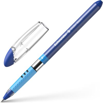 Długopis Schneider, Slider Basic, F, Niebieski Długopis Schneider, Slider Basic, F, Niebieski