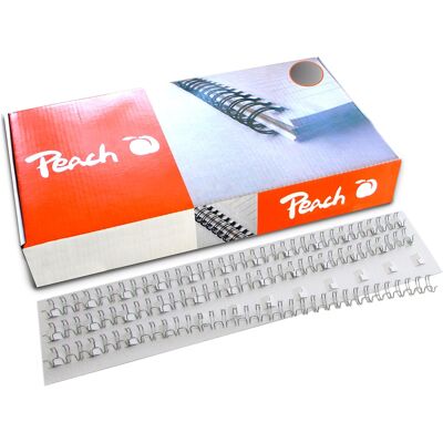 Peach Grzbiety Do Bindowania 8 Mm 3:1 Do 60 Kartek A4 100 Sztuk Srebrne Peach Grzbiety Do Bindowania 8 Mm 3:1 Do 60 Kartek A4 100 Sztuk Srebrne