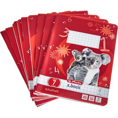 Herlitz 3320702 Zeszyty - A5, 16 stron, siatka 7x7, FSC Mieszany, 10 szt Herlitz 3320702 Zeszyty - A5, 16 stron, siatka 7x7, FSC Mieszany, 10 szt