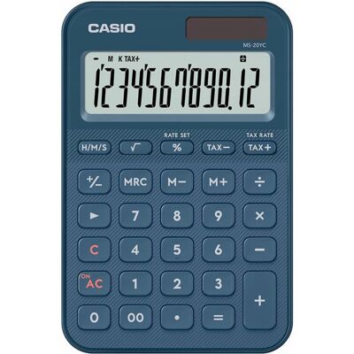 Kalkulator Casio Ms-20yc-Ny Zasilanie Bateryjno-Słoneczne Kalkulator Casio Ms-20yc-Ny Zasilanie Bateryjno-Słoneczne