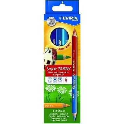 Inny producent Kredki Super Ferby Duo 6 Kolorów Lyra Inny producent Kredki Super Ferby Duo 6 Kolorów Lyra