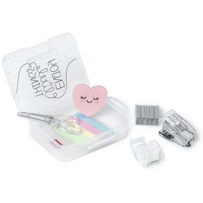 Mini Set Papeterie Avec Agrafeuse - Legami Mini Set Papeterie Avec Agrafeuse - Legami