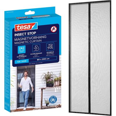 Moskitiera magnetyczna tesa na drzwi balkonowe 200 x 80 cm samozamykająca Moskitiera magnetyczna tesa na drzwi balkonowe 200 x 80 cm samozamykająca