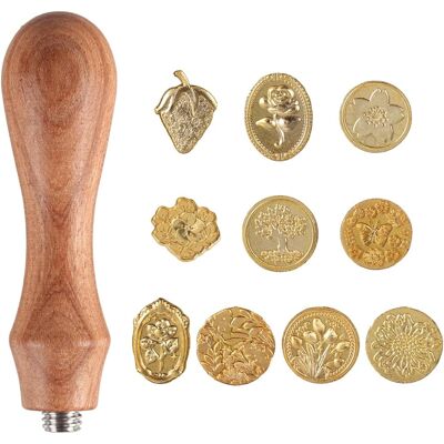 Inny producent Pieczęci Lakowych 10 Elementów Stempel Lakowy Wzory Dekoracja Inny producent Pieczęci Lakowych 10 Elementów Stempel Lakowy Wzory Dekoracja