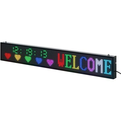 Vevor Tablica Led Programowalna Rgb 132x20cm Cm Bluetooth Tekst Gif Reklama Sklep Vevor Tablica Led Programowalna Rgb 132x20cm Cm Bluetooth Tekst Gif Reklama Sklep