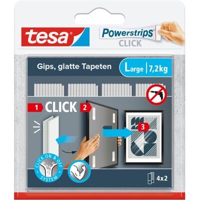 Tesa Powerstrips Click Samoprzylepne Paski Do Mocowania I Odrywania Ramek Na Zdjęcia I Dekoracji Ścian Bez Wiercenia, Paski Samoprzylepne Z Systemem.. Tesa Powerstrips Click Samoprzylepne Paski Do Mocowania I Odrywania Ramek Na Zdjęcia I Dekoracji Ścian Bez Wiercenia, Paski Samoprzylepne Z Systemem..