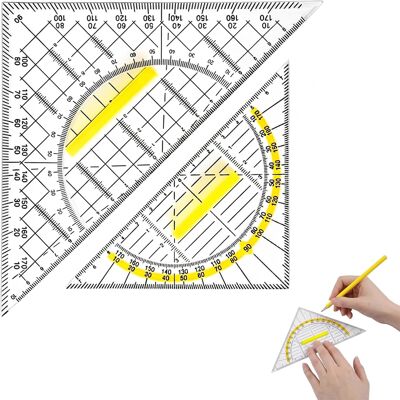 Inny producent Uchwyt Geometryczny 15.7cm 22.5cm Szkolny Wielofunkcyjny Przezroczysty Inny producent Uchwyt Geometryczny 15.7cm 22.5cm Szkolny Wielofunkcyjny Przezroczysty