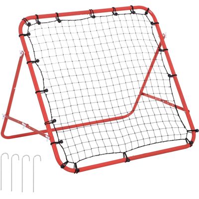 Bramka do piłki nożnej HOMCOM Rebounder, 84 x 84 cm, z płynnie regulowanym kątem, bramka do piłki nożnej Kickback Rebounder Wall dla młodzieży, do t.. Bramka do piłki nożnej HOMCOM Rebounder, 84 x 84 cm, z płynnie regulowanym kątem, bramka do piłki nożnej Kickback Rebounder Wall dla młodzieży, do t..
