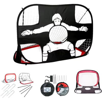 Tadekmark Bramka piłkarska 2w1 przenośna samorozkładająca Pop-up trening celności 120x80x80 cm Tadekmark Bramka piłkarska 2w1 przenośna samorozkładająca Pop-up trening celności 120x80x80 cm