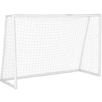 Bramka piłkarska SPORTNOW dla młodzieży i dorosłych, 300 x 120 x 200 cm, odporna na warunki atmosferyczne, stabilna bramka piłkarska z siatką, kotwa.. Bramka piłkarska SPORTNOW dla młodzieży i dorosłych, 300 x 120 x 200 cm, odporna na warunki atmosferyczne, stabilna bramka piłkarska z siatką, kotwa..