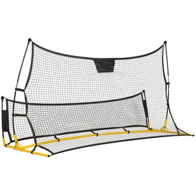 GLOBAL INCOME Bramka treningowa do piłki nożnej 210x120 cm siatka rama rebounder Neo-Sport GLOBAL INCOME Bramka treningowa do piłki nożnej 210x120 cm siatka rama rebounder Neo-Sport