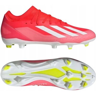 Buty do piłki nożnej Adidas X Crazyfast League - Czerwony/Żółty/Biały - 8.5 UK Buty do piłki nożnej Adidas X Crazyfast League - Czerwony/Żółty/Biały - 8.5 UK
