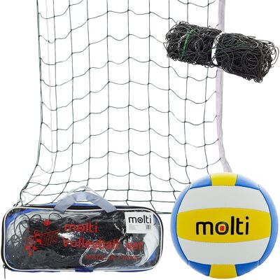 Kom Siatka do siatkówki MOLTI+ piłka PS001 żółto-niebieska r.5 Kom Siatka do siatkówki MOLTI+ piłka PS001 żółto-niebieska r.5
