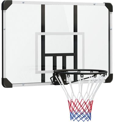 Kosz do koszykówki SPORTNOW z tablicą, tablica do koszykówki zewnętrzna z koszem stalowym Ø45 cm i siatką, montaż ścienny, dla dzieci, młodzieży, do.. Kosz do koszykówki SPORTNOW z tablicą, tablica do koszykówki zewnętrzna z koszem stalowym Ø45 cm i siatką, montaż ścienny, dla dzieci, młodzieży, do..